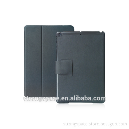 Smart buckle case for ipad air 2 with high quality microfiber leather from China supplier